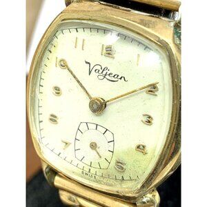 Clifford Valjean Men's Watch Vintage Swiss Hand Wind Gold 27mm FOR REPAIR PARTS